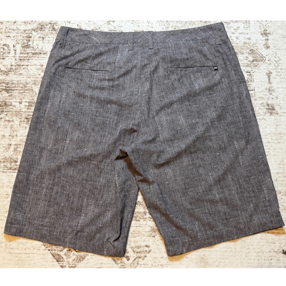 TravisMathew Mens Gray Heather Stretch Golf Shorts Size 36 71085-00 - Picture 4 of 7